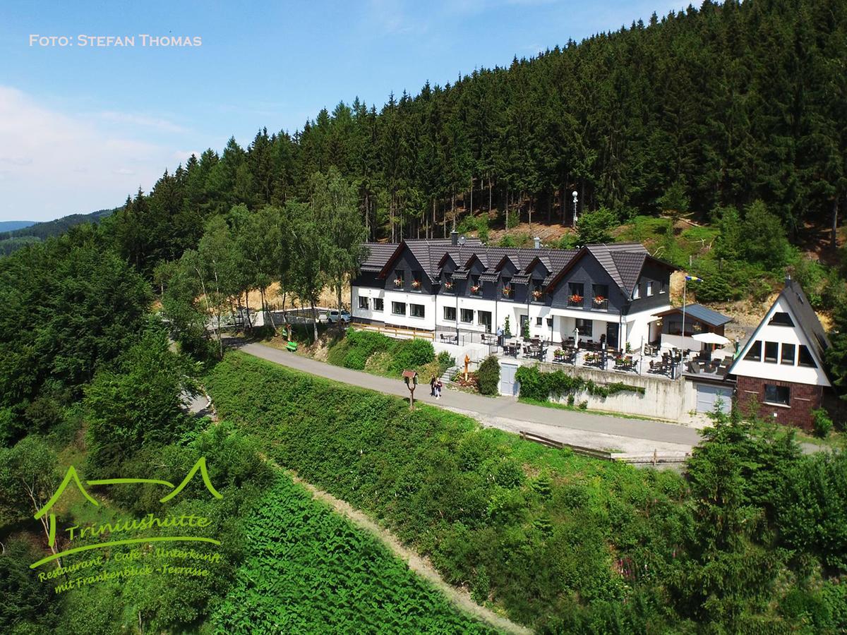 Die Triniushütte Thüringens schönste Aussicht Rauenstein Exterior foto